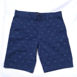 Nordstrom Chino Navy Blue Shorts Boys‎ Size 14 Adjustable Waist Outdoors Printed